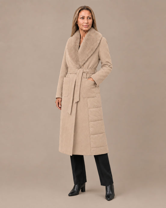 Artigli Abbigliamento Piumino lungo bimaterico 