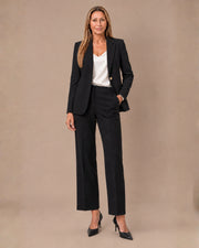 Tailleur Elena con bottone logo Artigli Nero