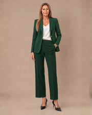 Tailleur Elena con bottone logo Artigli Verde