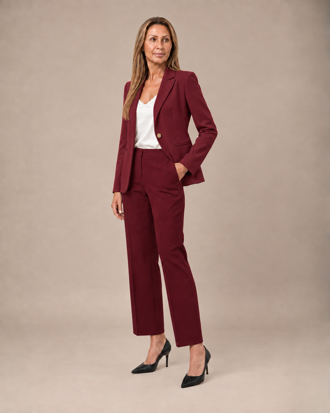 Artigli Abbigliamento Tailleur Elena con bottone logo 