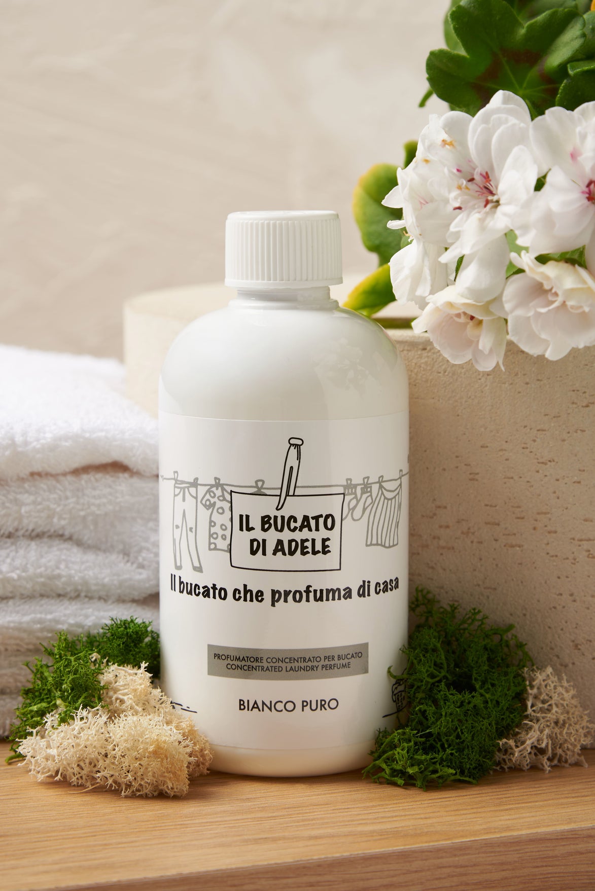 Il Bucato di Adele Profumatore Bianco Puro - Profumatore per bucato 500 ml 