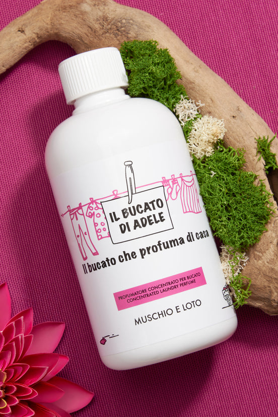 Il Bucato di Adele Profumatore Muschio e Loto - Profumatore per bucato 500 ml 