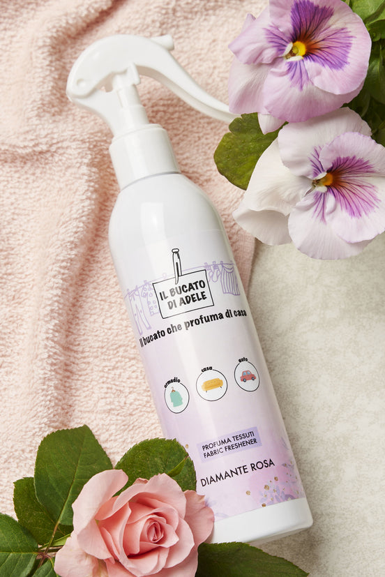 Il Bucato di Adele Profumatore Diamante Rosa - Profuma tessuti spray 250 ml 