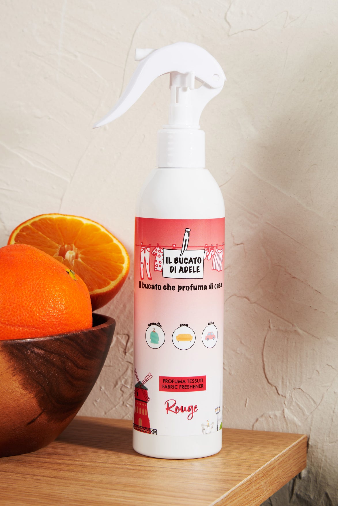 Il Bucato di Adele Profumatore Rouge - Profuma tessuti spray 250 ml 