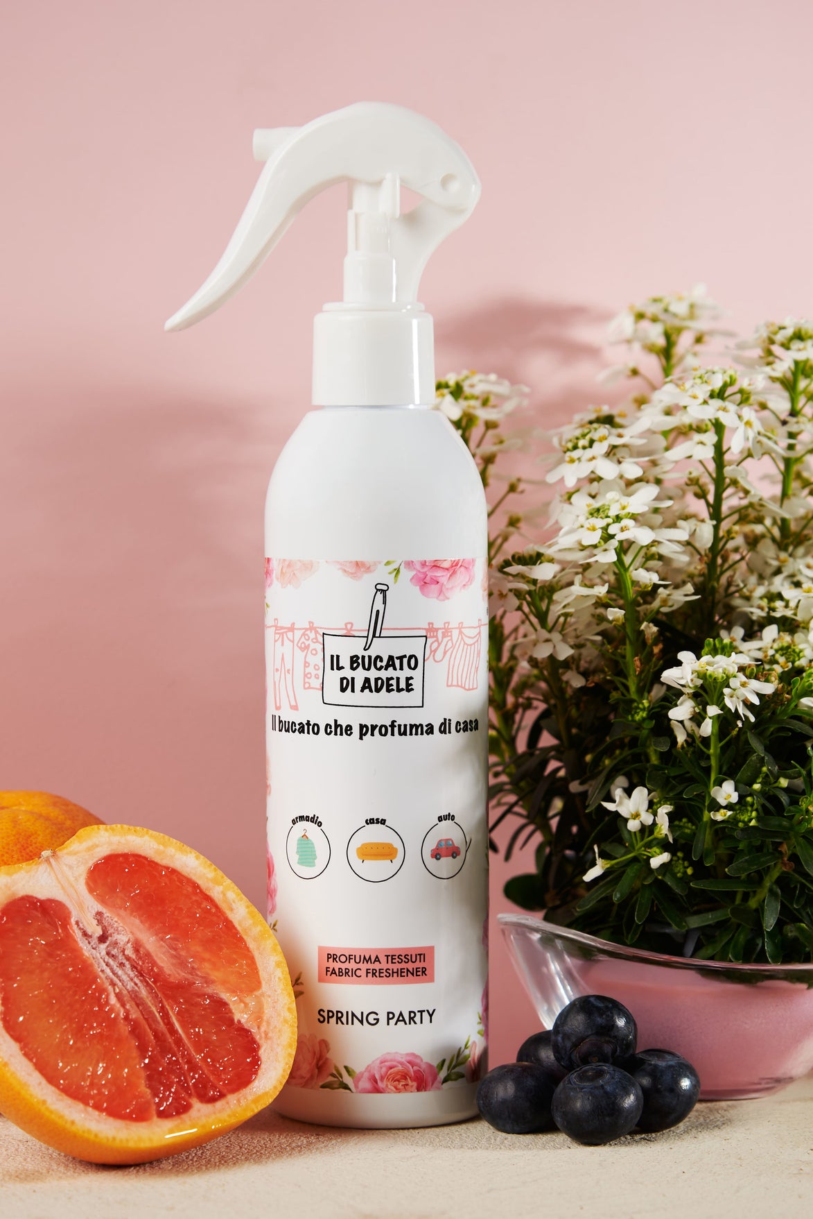 Il Bucato di Adele Profumatore Spring Party - Profuma tessuti spray 250 ml 