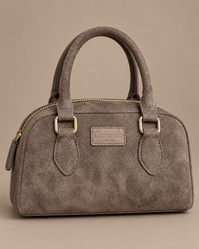 camomilla Accessori Borsa a bauletto effetto camoscio 
