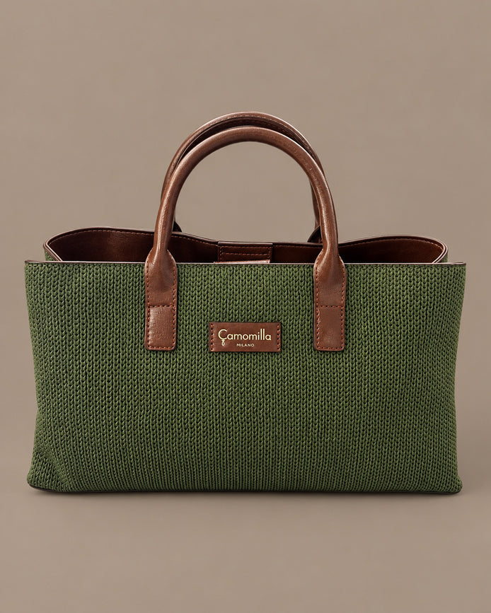 camomilla Accessori Borsa a mano effetto maglia 