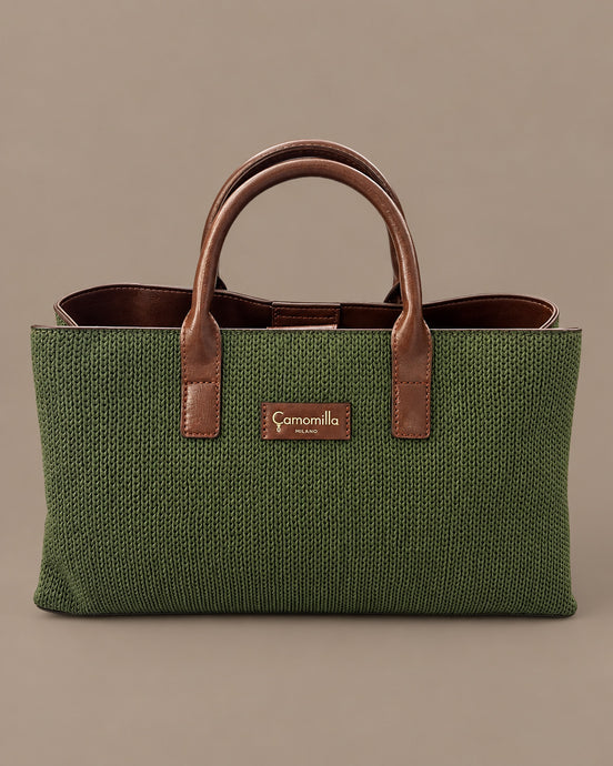 camomilla Accessori Borsa a mano effetto maglia 