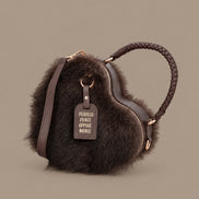 Le Pandorine Accessori Borsa Roma Fur Heart Big 