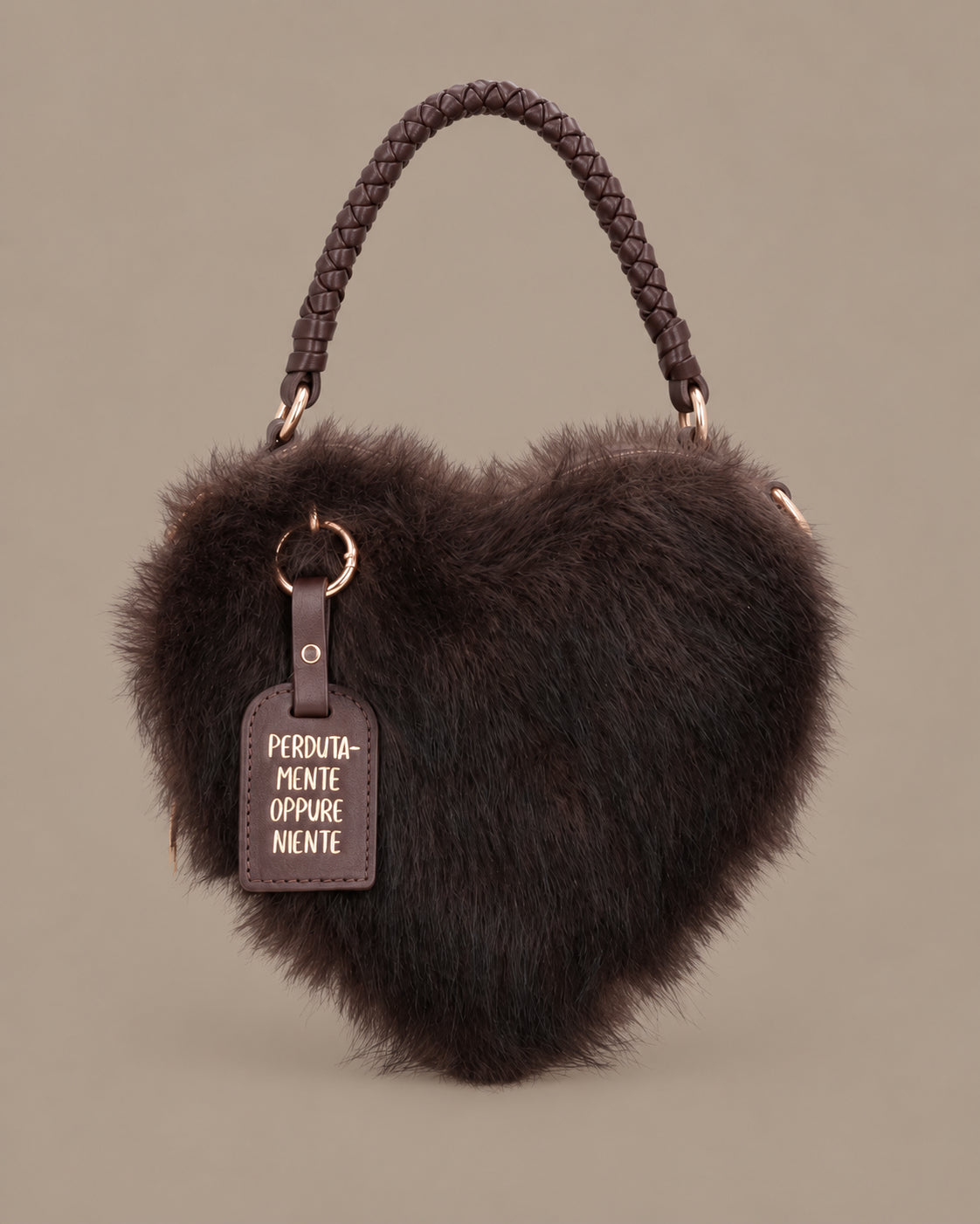 Le Pandorine Accessori Borsa Roma Fur Heart Big 