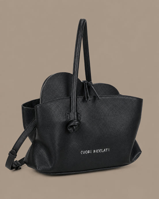 Le Pandorine Sciarpa Shopper con tasca cuore Cuori Riciclati 
