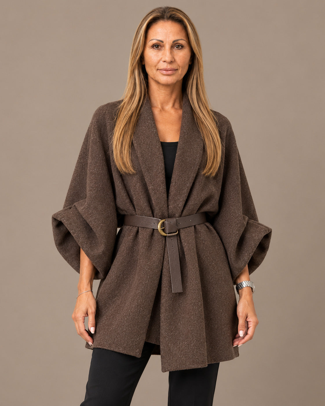 MARse pronto Abbigliamento Giacca mantella con collo sciallato 