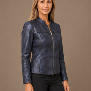 Marseta pronto Abbigliamento Giacca in ecopelle con collo alla coreana Daystar 