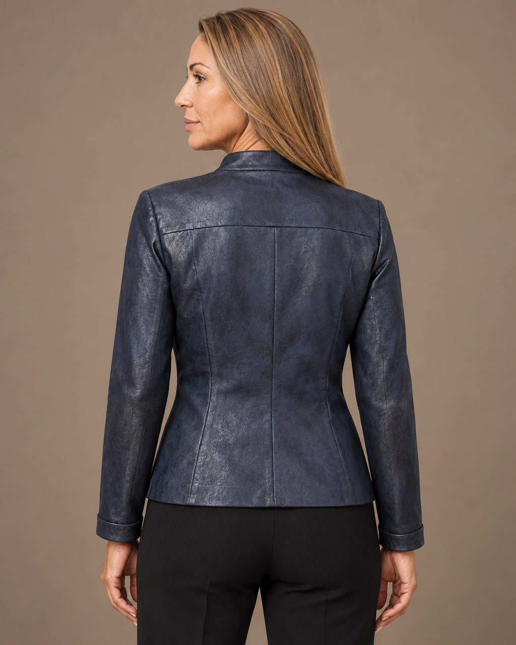 Marseta pronto Abbigliamento Giacca in ecopelle con collo alla coreana Daystar 