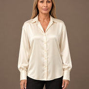 Marseta pronto Abbigliamento Camicia effetto satin con polsini alti 