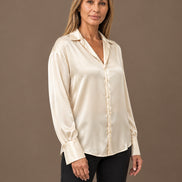 Marseta pronto Abbigliamento Camicia effetto satin con polsini alti 