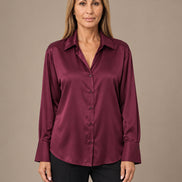 Marseta pronto Abbigliamento Camicia effetto satin con polsini alti 