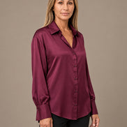 Marseta pronto Abbigliamento Camicia effetto satin con polsini alti 