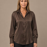 Marseta pronto Abbigliamento Camicia effetto satin con polsini alti 