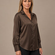 Marseta pronto Abbigliamento Camicia effetto satin con polsini alti 