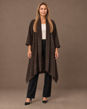 Cappotto lungo con fondo a punte Marseta pronto Marrone