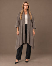 Cappotto lungo con fondo a punte Marseta pronto Tortora