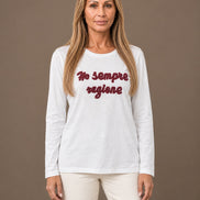 Marseta pronto Abbigliamento T-shirt a maniche lunghe con ricamo 