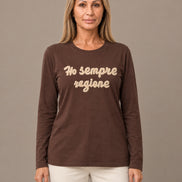 Marseta pronto Abbigliamento T-shirt a maniche lunghe con ricamo 