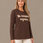 Marseta pronto Abbigliamento T-shirt a maniche lunghe con ricamo 