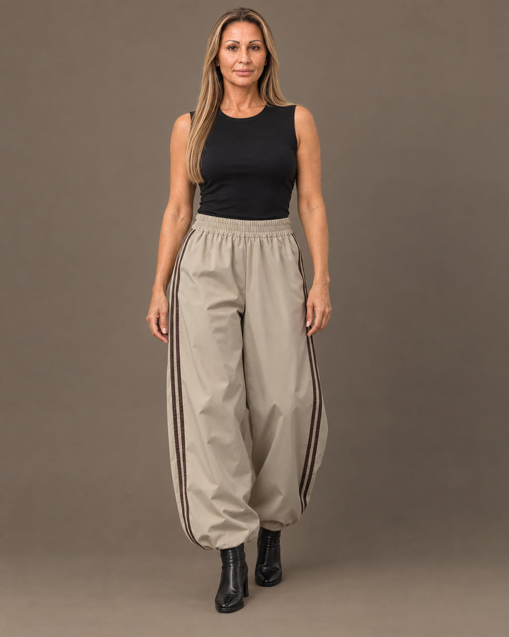 Marseta pronto Abbigliamento Pantaloni in tessuto tecnico con bande laterali 