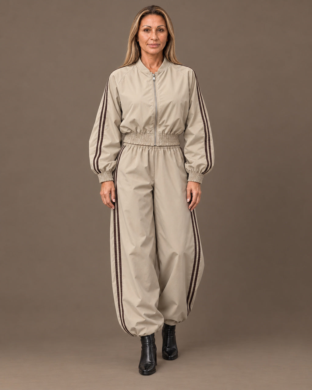 Marseta pronto Abbigliamento Pantaloni in tessuto tecnico con bande laterali 