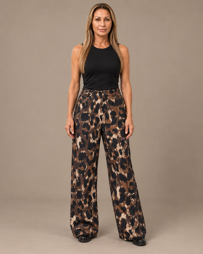 Marseta pronto Abbigliamento Pantaloni ampi con stampa animalier 