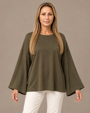 Maglia con maniche a campana Marseta pronto Verde militare