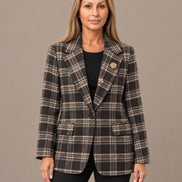 Marseta pronto Abbigliamento Blazer a quadri con dettagli gioiello 