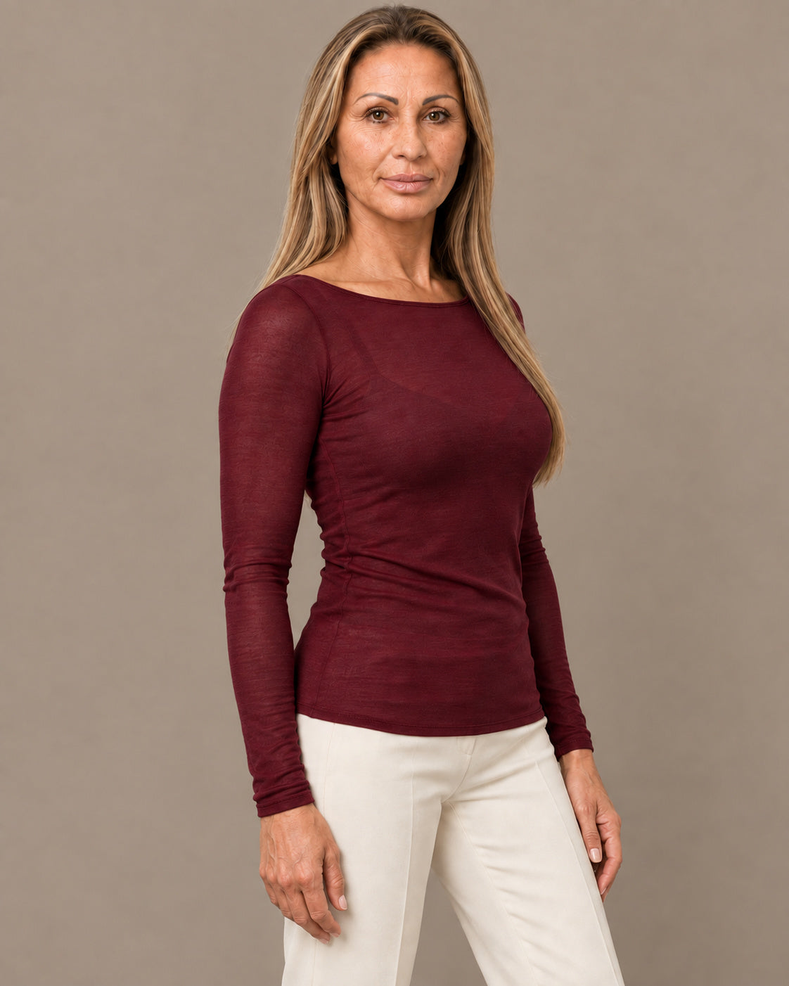 Marseta pronto Abbigliamento Maglia sottile in misto cashmere 