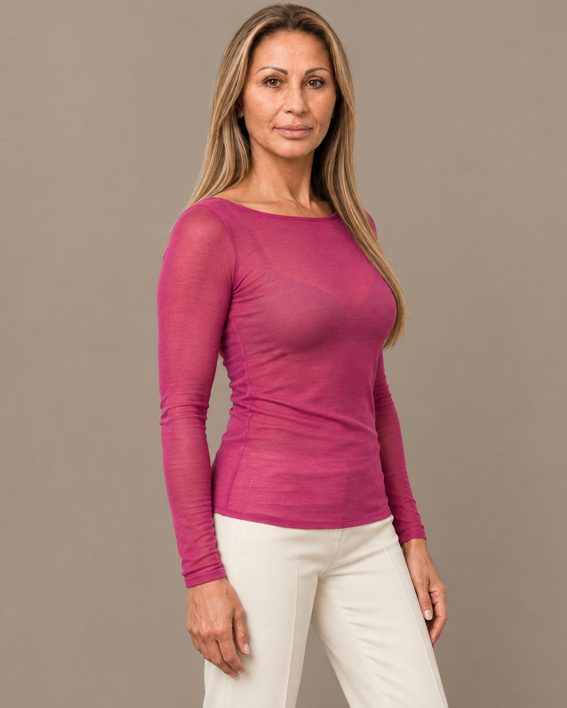 Marseta pronto Abbigliamento Maglia sottile in misto cashmere 