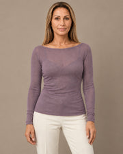 Maglia sottile in misto cashmere Marseta pronto Lilla