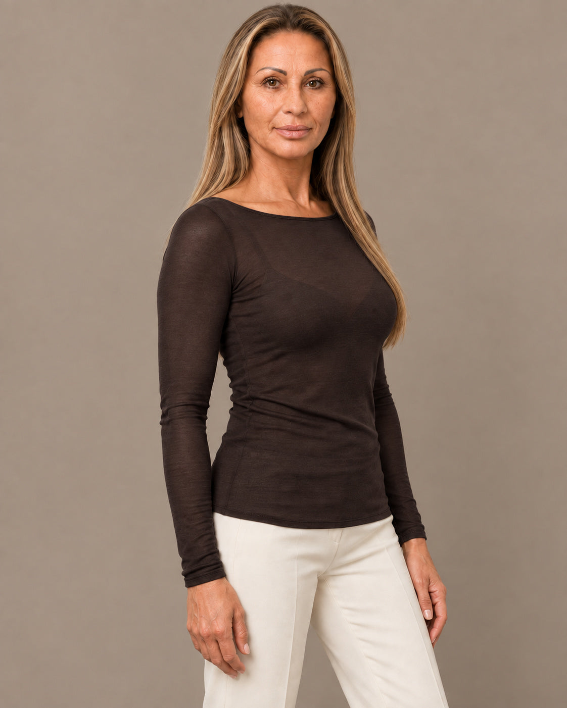 Marseta pronto Abbigliamento Maglia sottile in misto cashmere 
