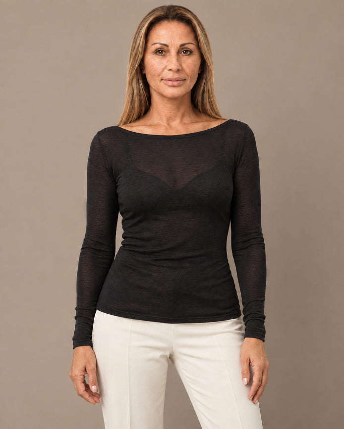 Marseta pronto Abbigliamento Maglia sottile in misto cashmere 