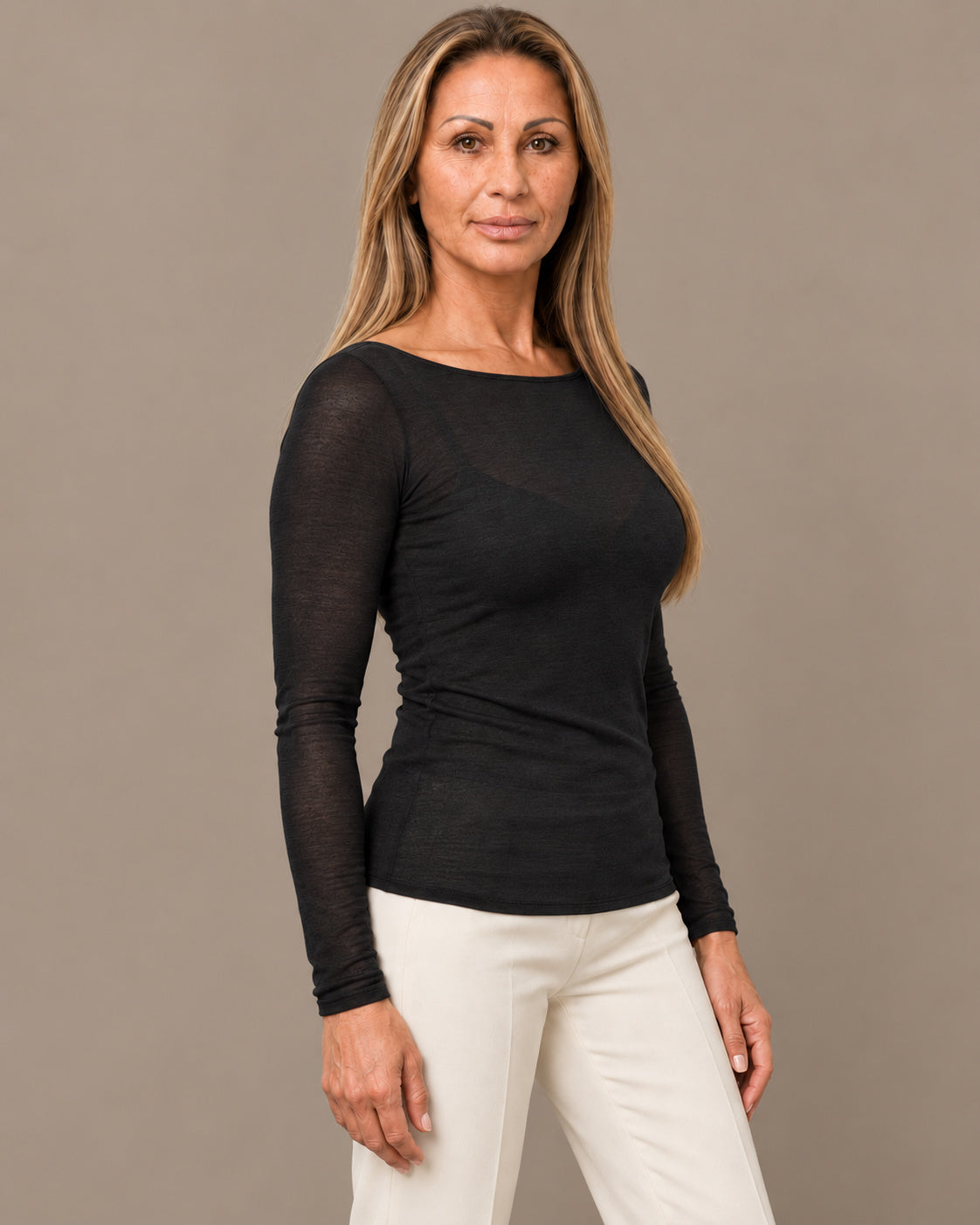 Marseta pronto Abbigliamento Maglia sottile in misto cashmere 