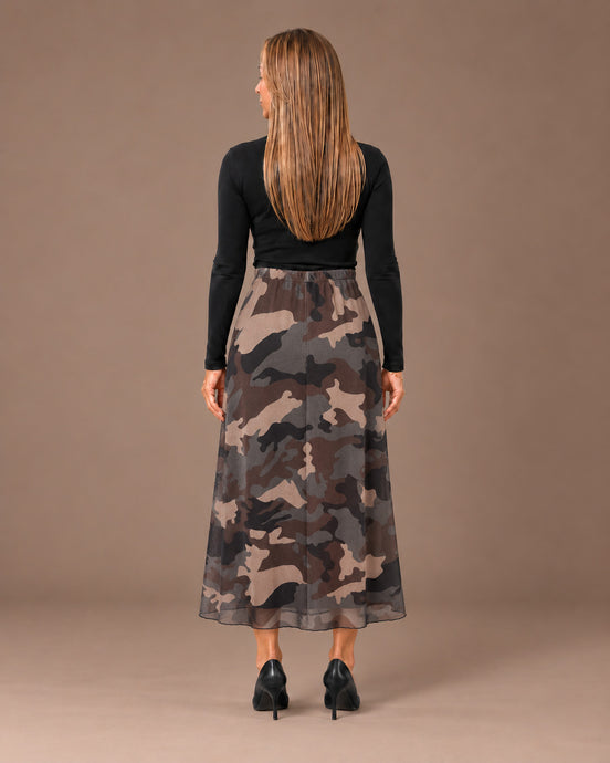 Marseta pronto Abbigliamento Gonna lunga fantasia mimetica 