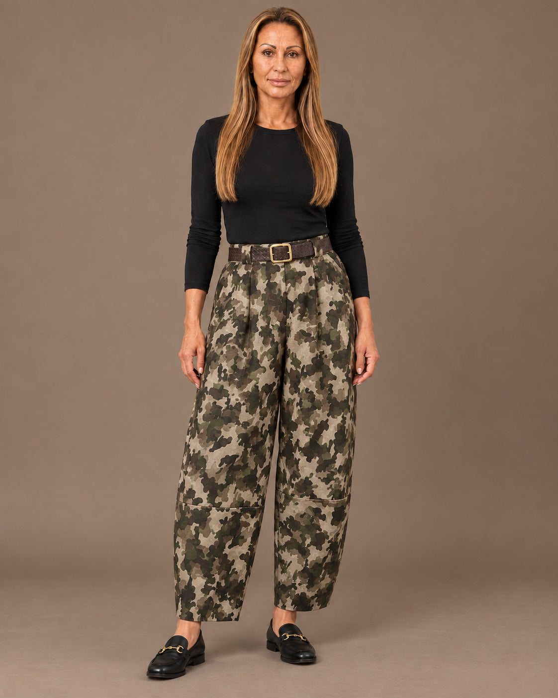 Marseta pronto Abbigliamento Pantalone a palloncino fantasia mimetica 