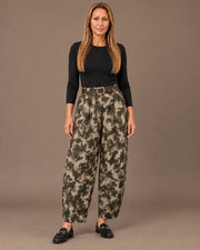 Pantalone a palloncino fantasia mimetica Marseta pronto Verde militare