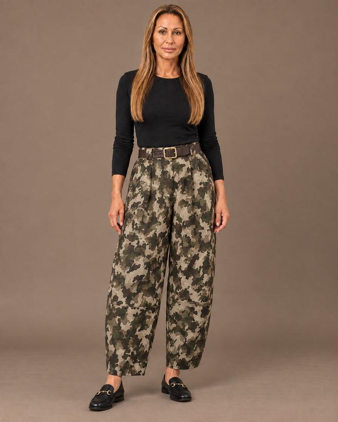 Marseta pronto Abbigliamento Pantalone a palloncino fantasia mimetica 