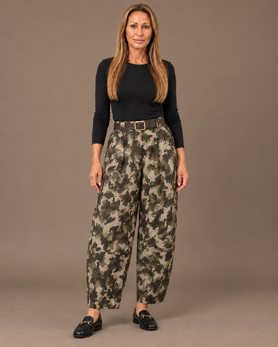 Marseta pronto Abbigliamento Pantalone a palloncino fantasia mimetica 