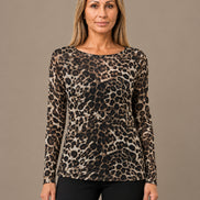 Marseta pronto Abbigliamento Maglia in cashmere leopardata 