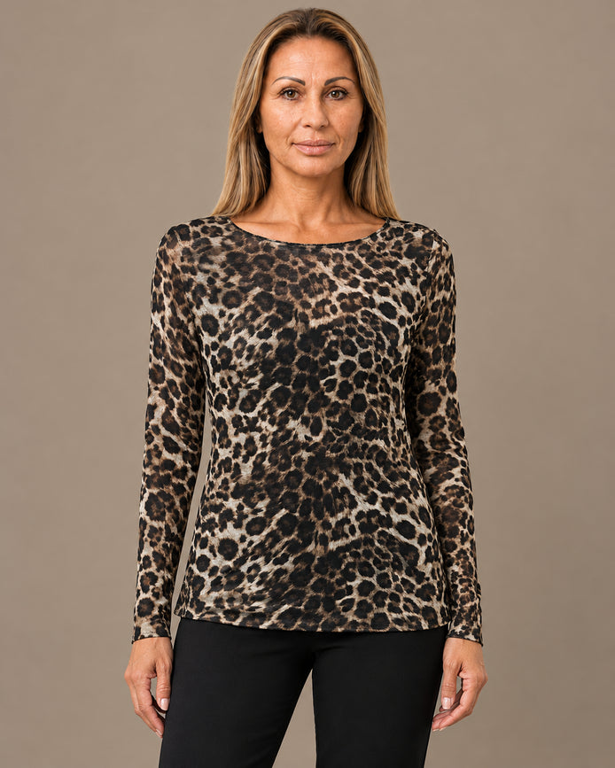 Marseta pronto Abbigliamento Maglia in cashmere leopardata 