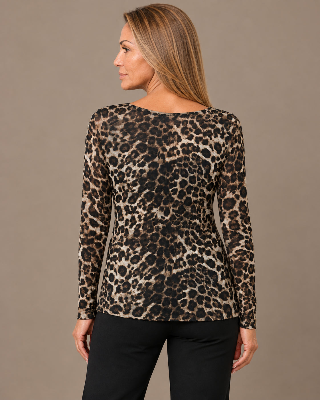 Marseta pronto Abbigliamento Maglia in cashmere leopardata 
