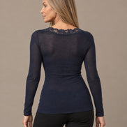 Marseta pronto Abbigliamento Maglia in cashmere con scollo in pizzo 
