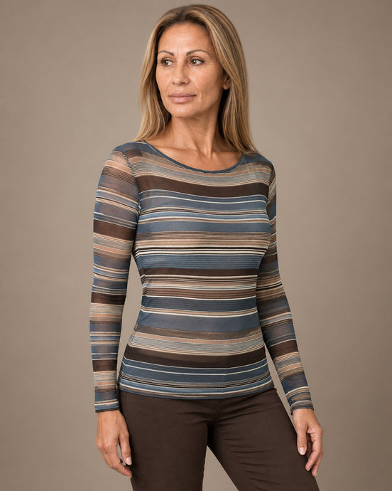 Marseta pronto Abbigliamento Maglia cashmere a righe 